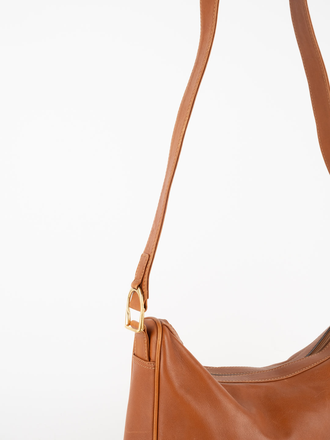 Camel Leather Shoulder Bag