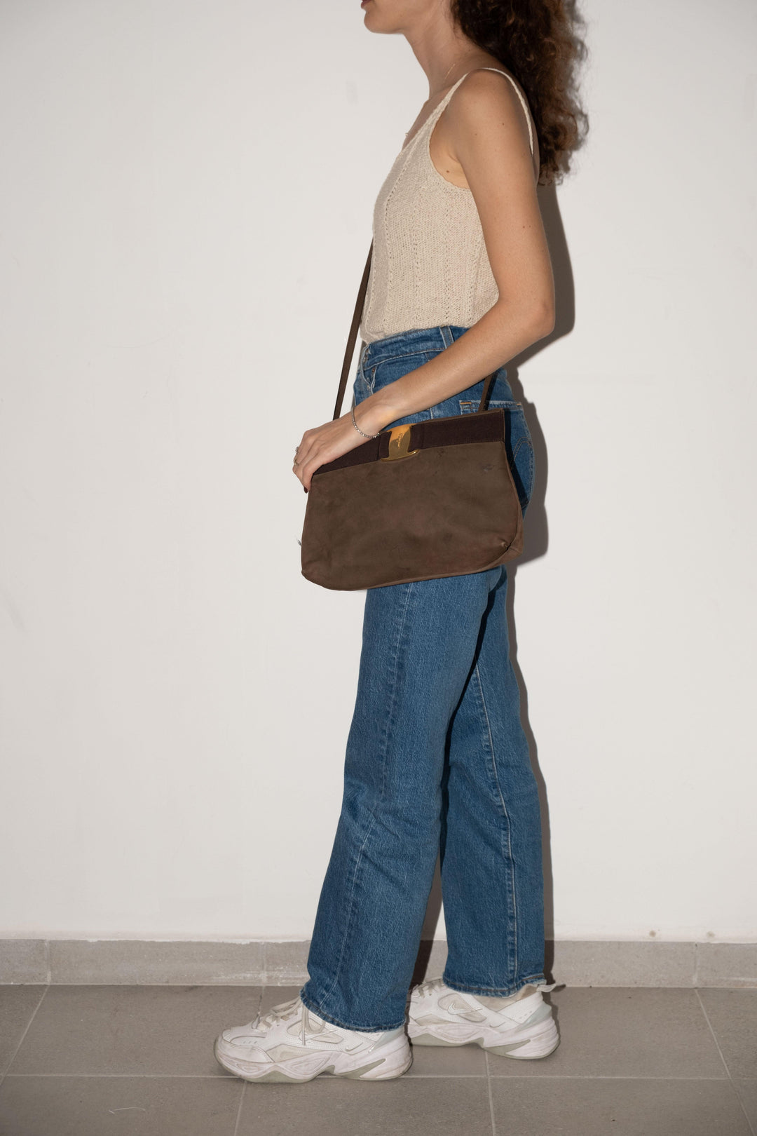 Suede Bag Brown - Volver