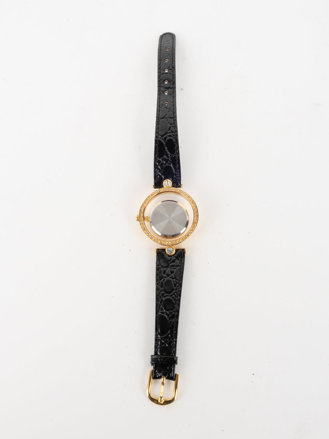 Vintage - Spine Black Leather Watch