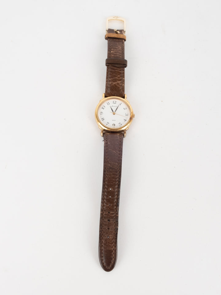 Seiko - 5H22 Brown Leather Watch