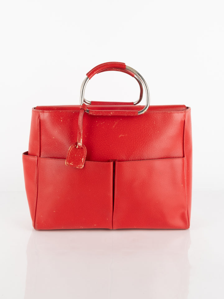 Red Office Tote Bag