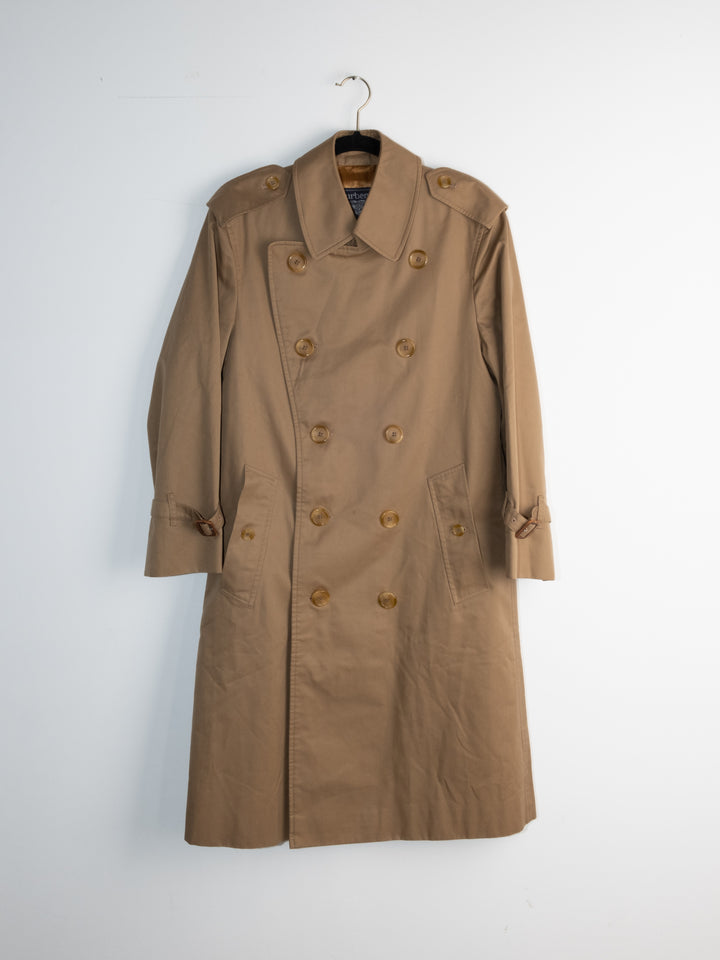 Long Dark Beige Trench Coat