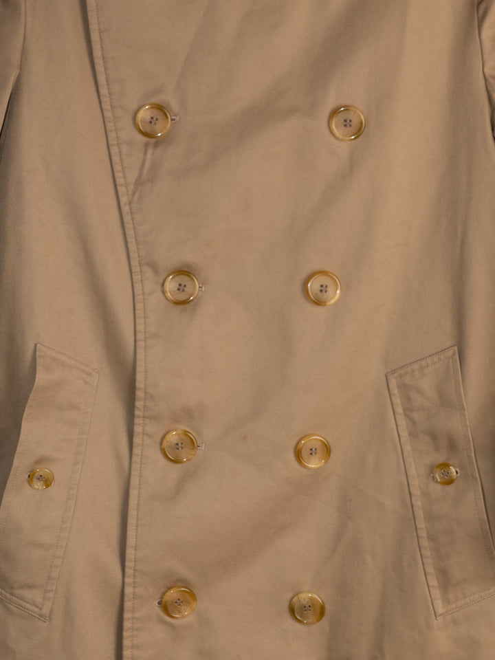 Long Dark Beige Trench Coat