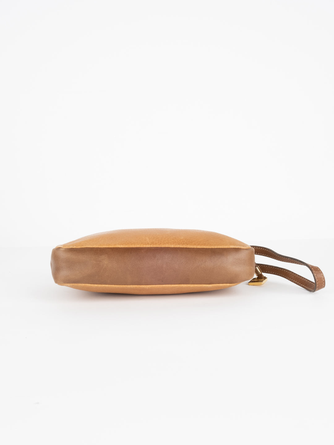 Light Brown Leather Clutch