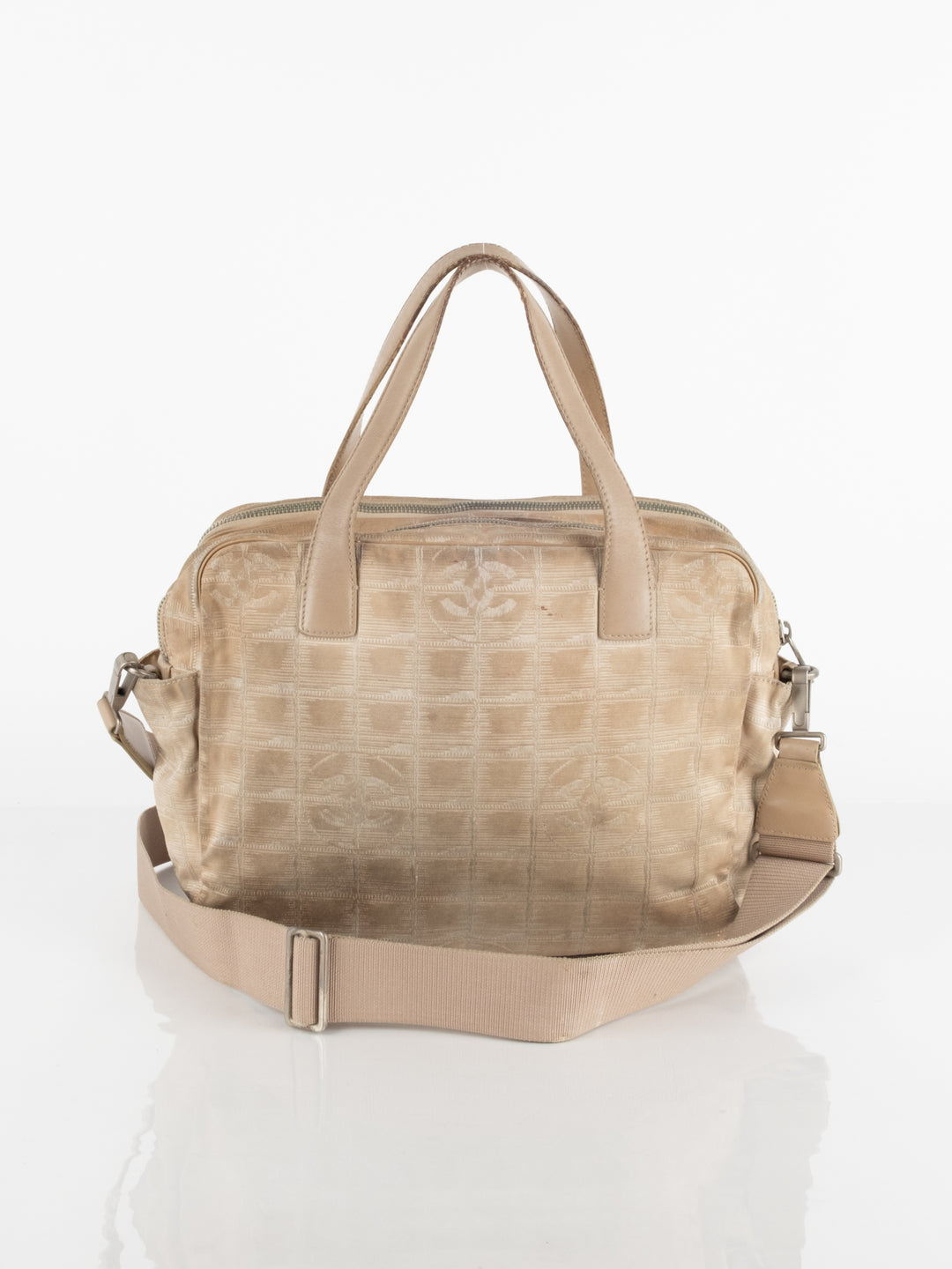 Beige Travel Tote Bag