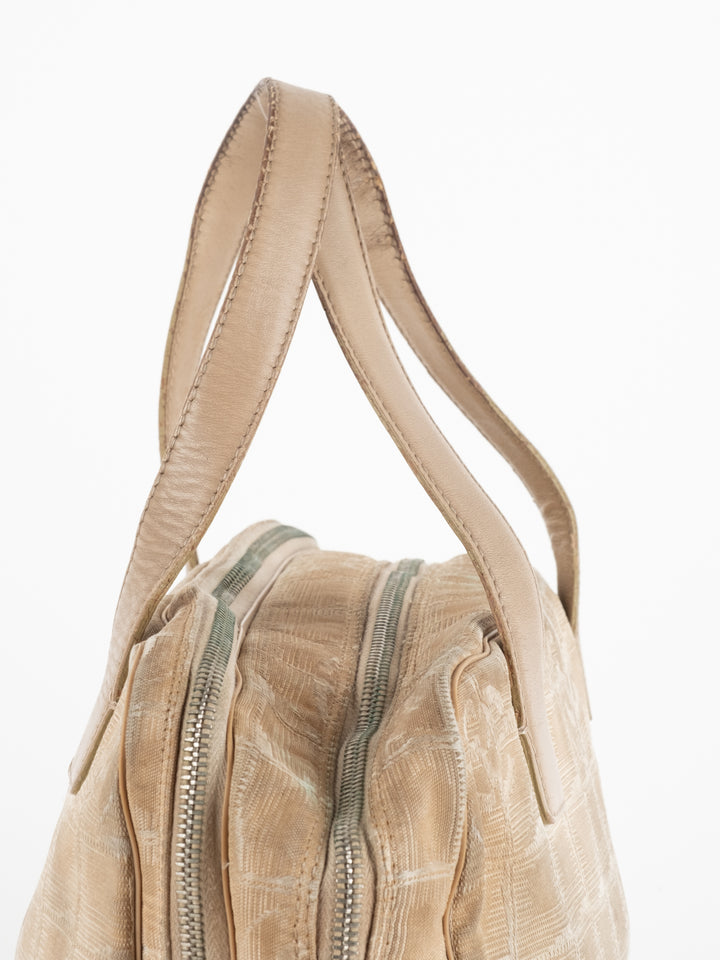 Beige Travel Tote Bag