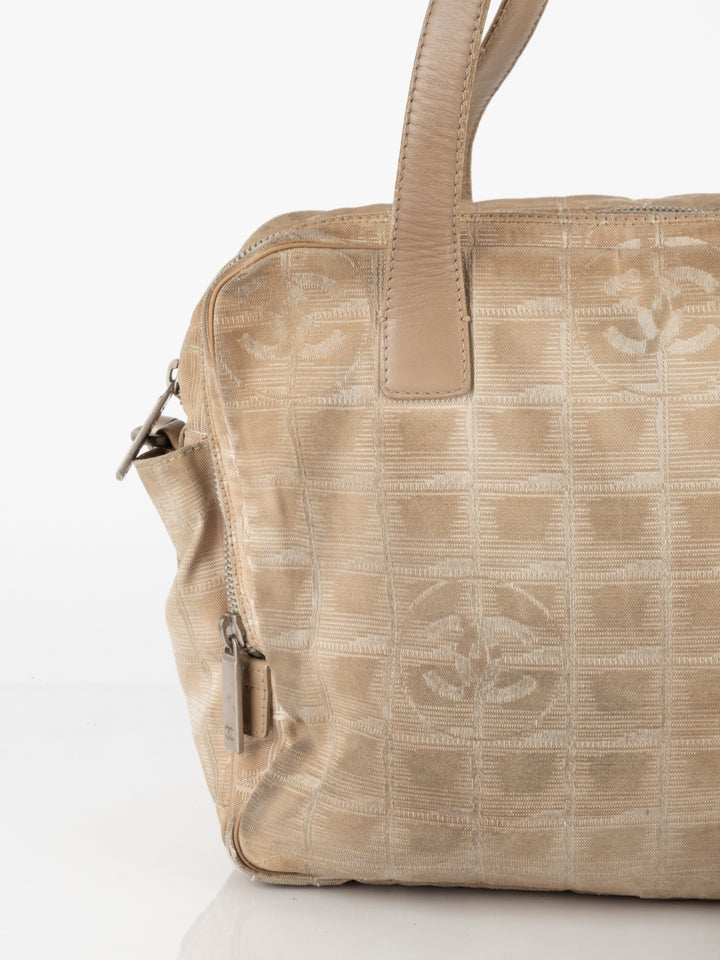 Beige Travel Tote Bag