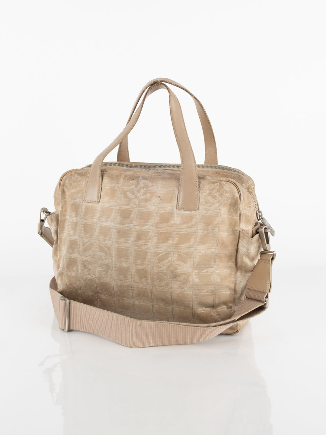 Beige Travel Tote Bag