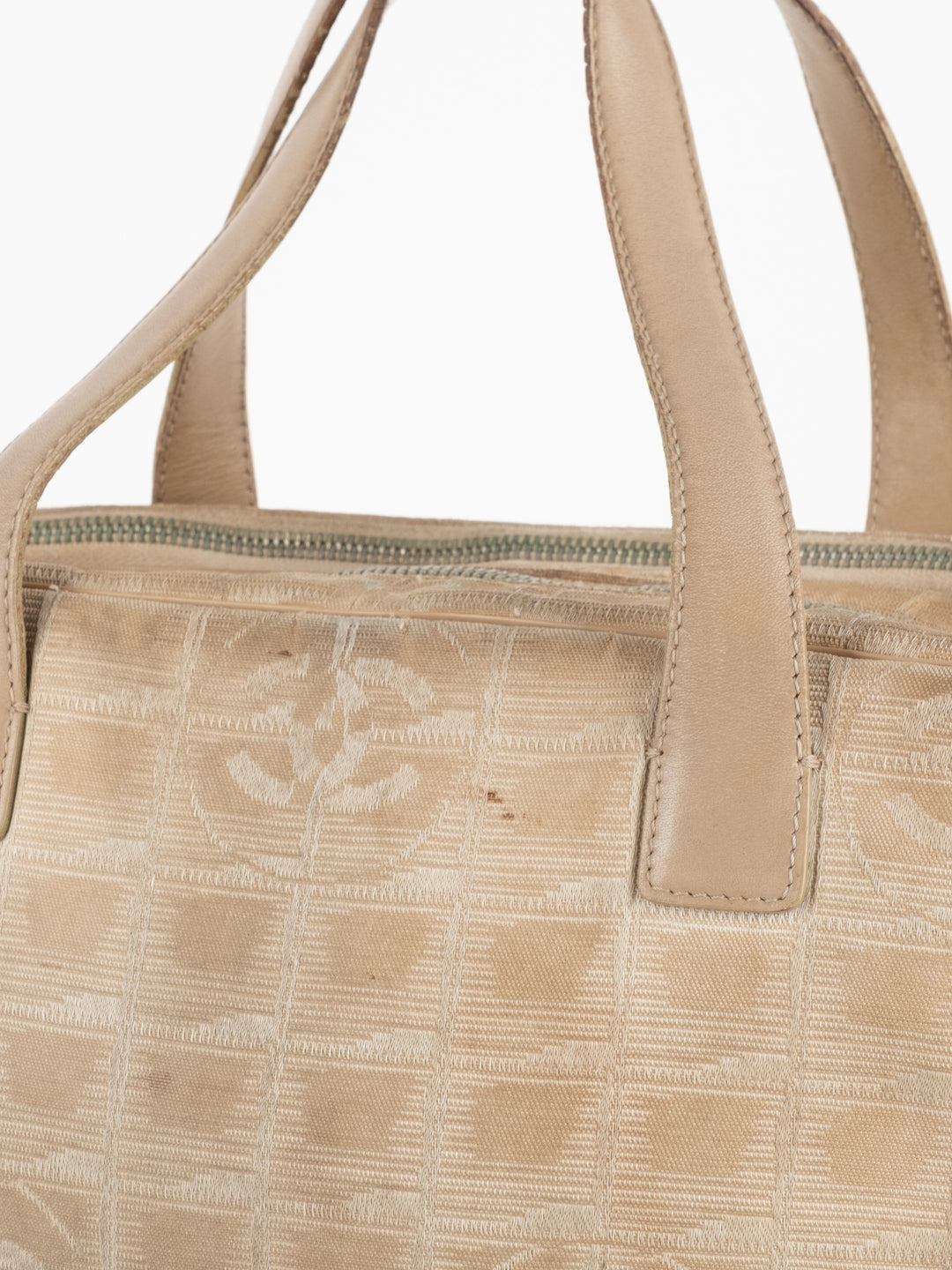 Beige Travel Tote Bag