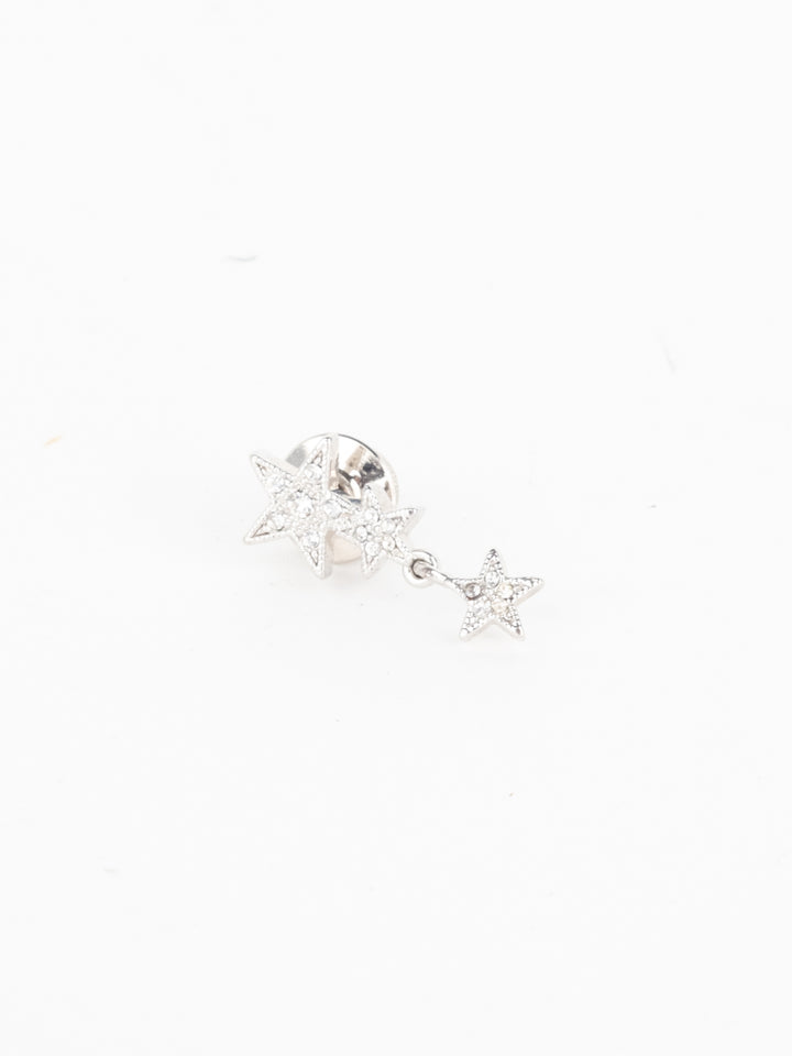 Silver Star Stud Earring