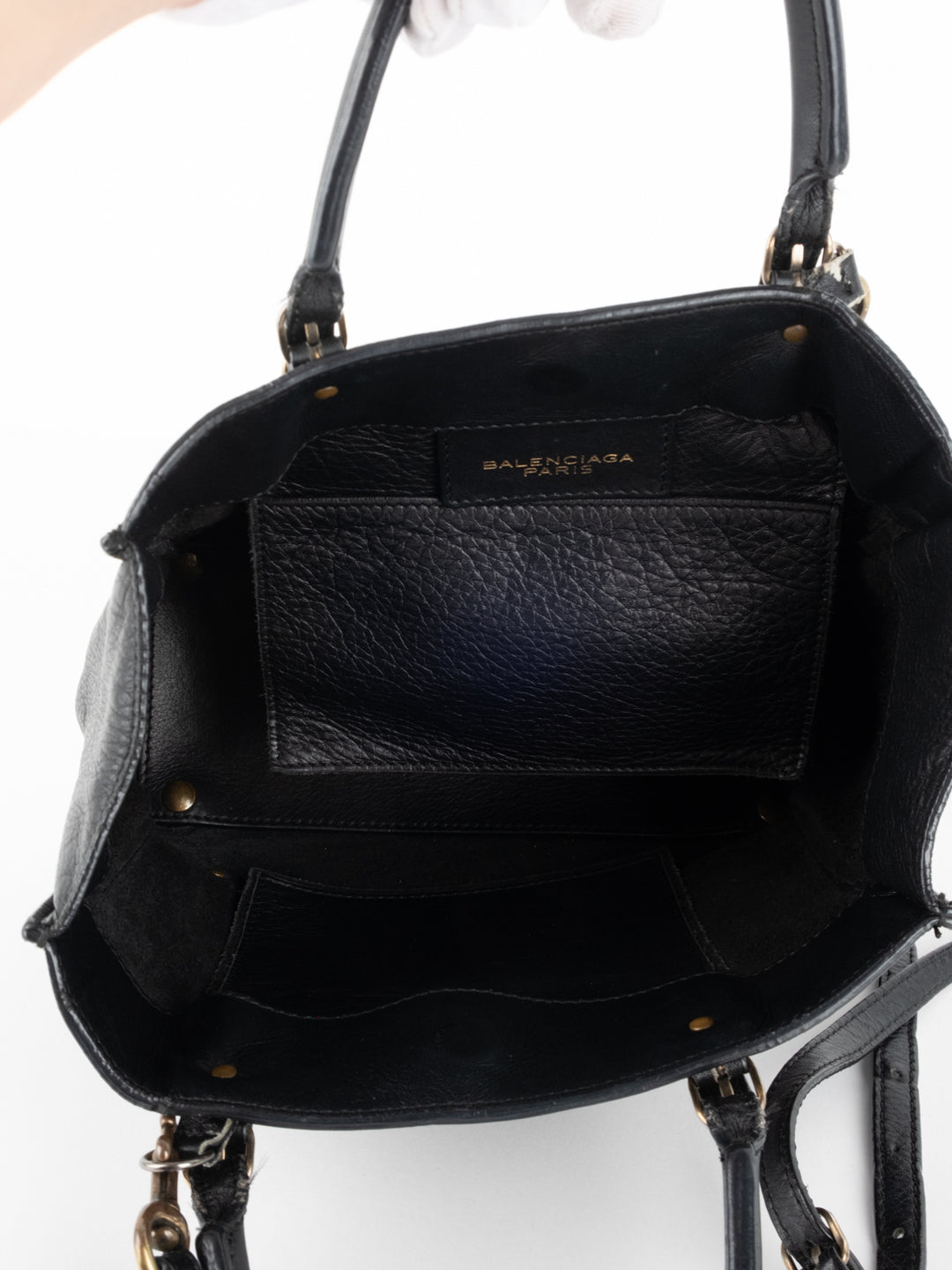 Black Papier Crossbody Bag