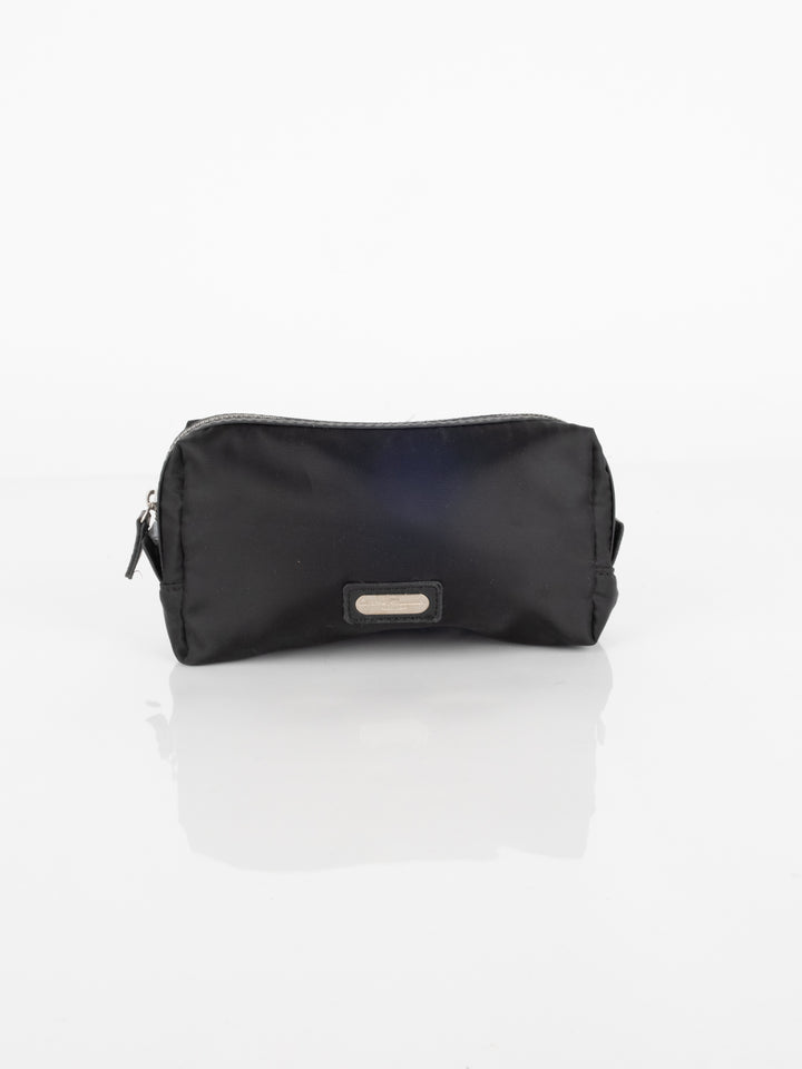 Black Nylon Makeup Bag