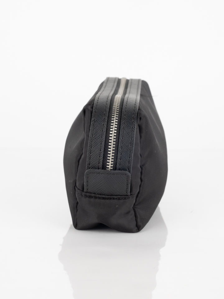 Black Nylon Makeup Bag