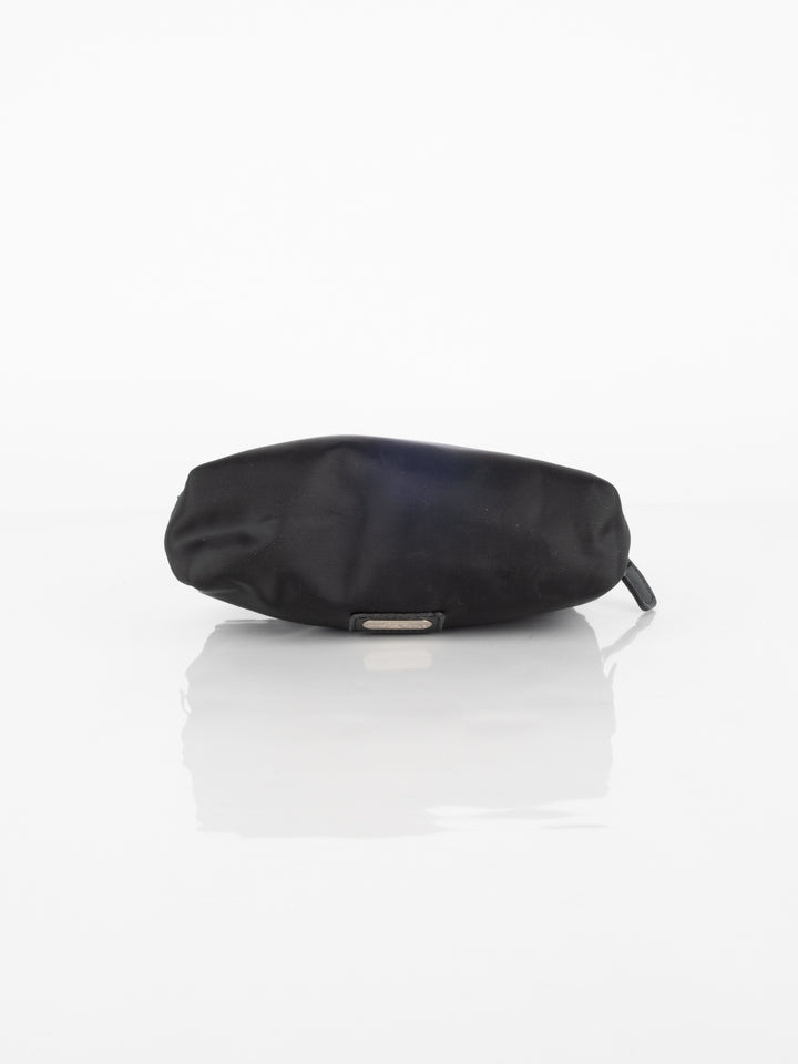 Black Nylon Makeup Bag