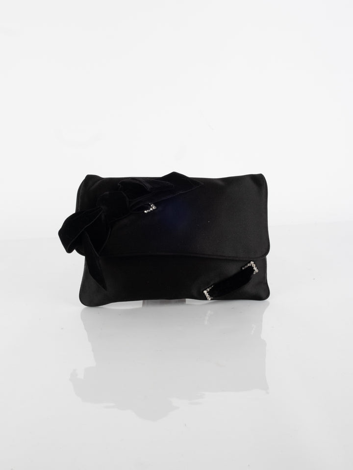 Armani - Velvet Black Clutch