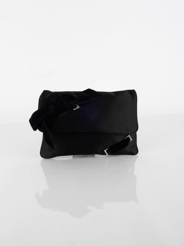 Armani - Velvet Black Clutch