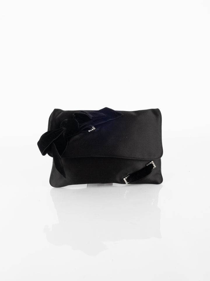 Armani - Velvet Black Clutch