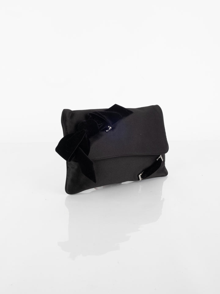 Armani - Velvet Black Clutch