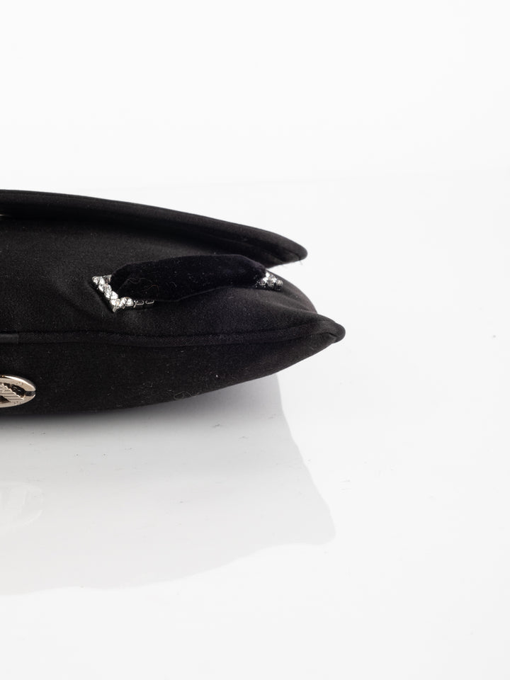 Armani - Velvet Black Clutch