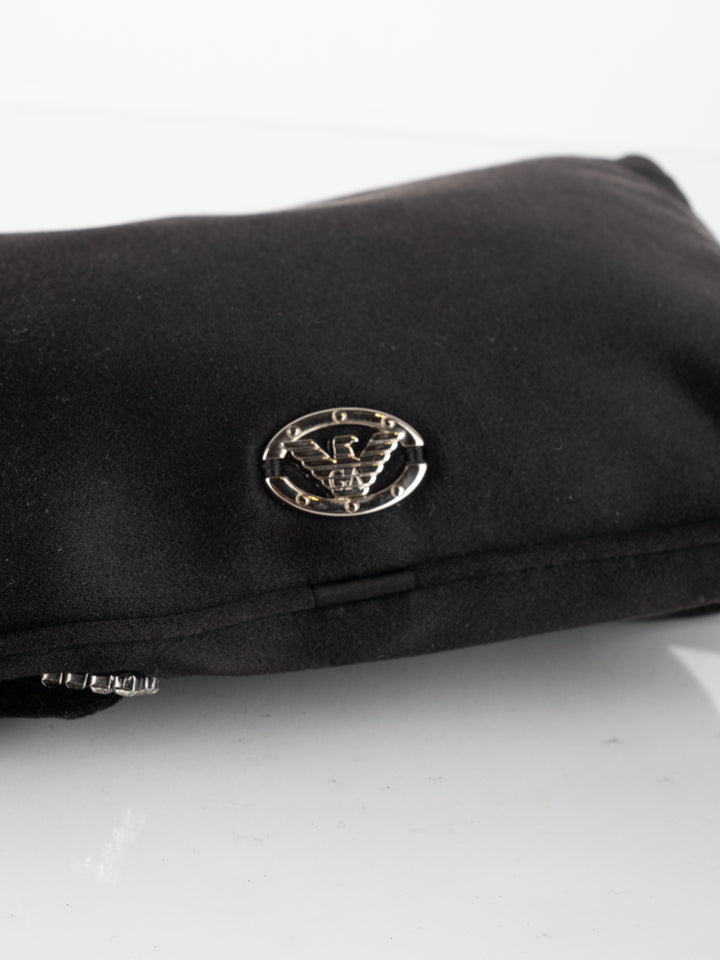 Armani - Velvet Black Clutch