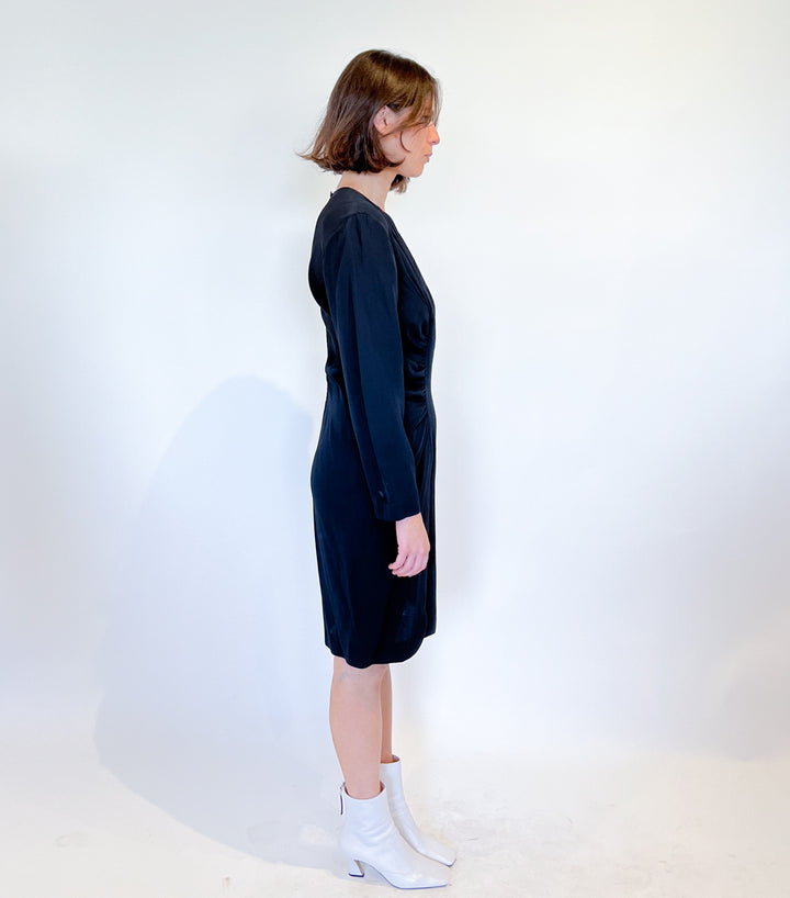 Long Sleeve Wraped Dress