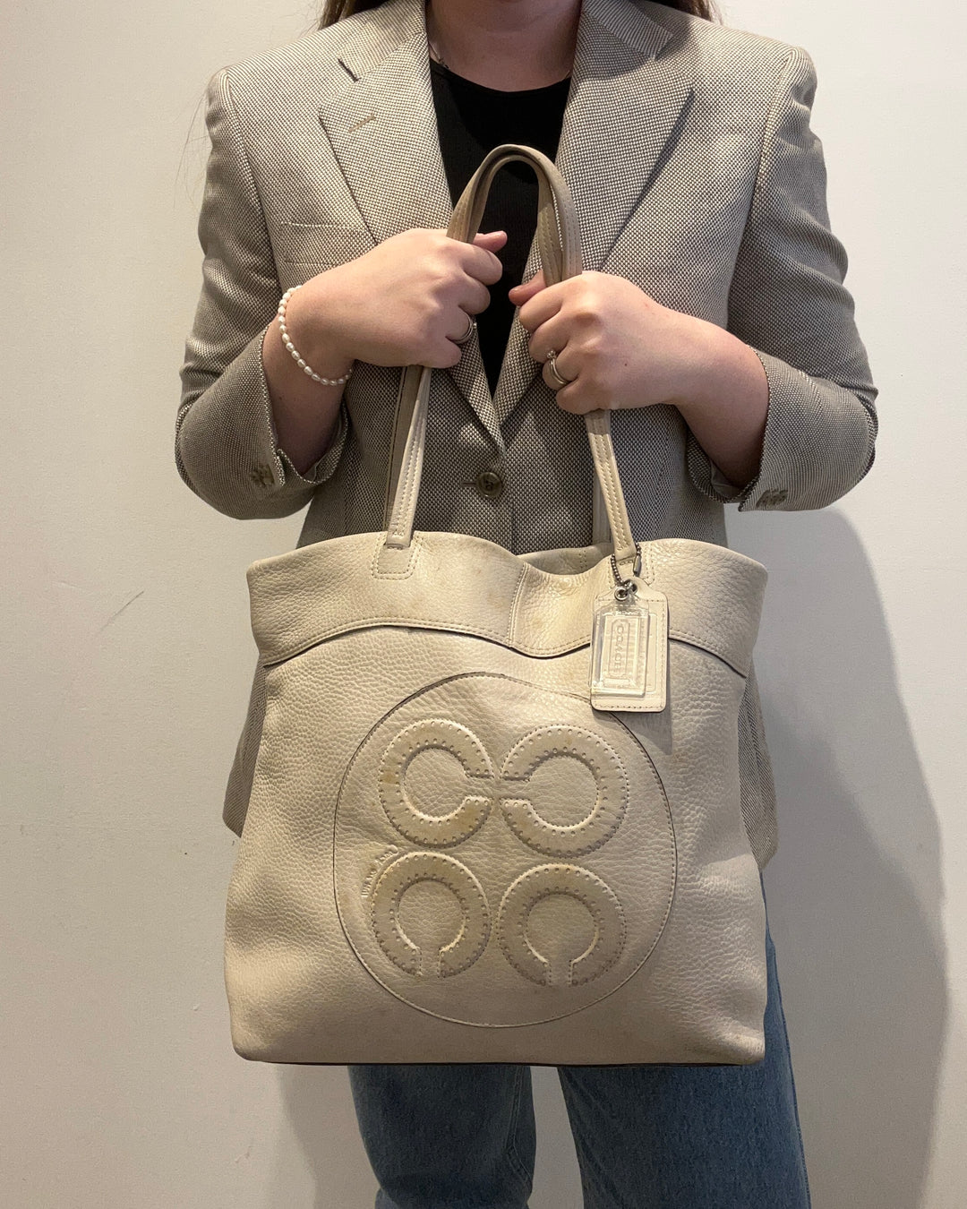 Beige Shoulder Bag