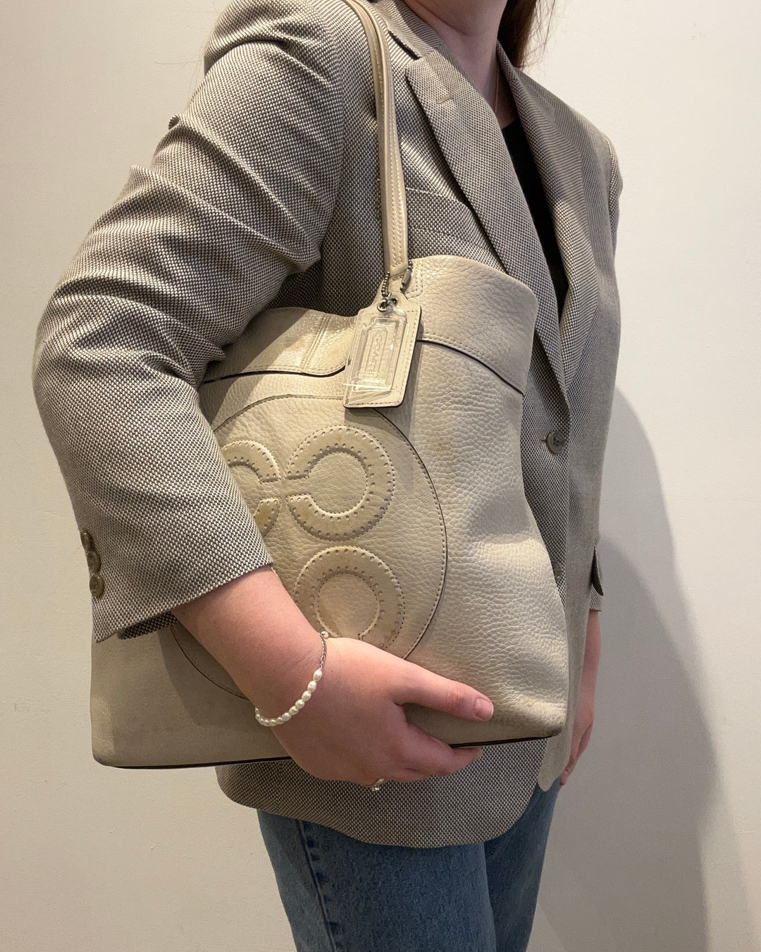 Beige Shoulder Bag