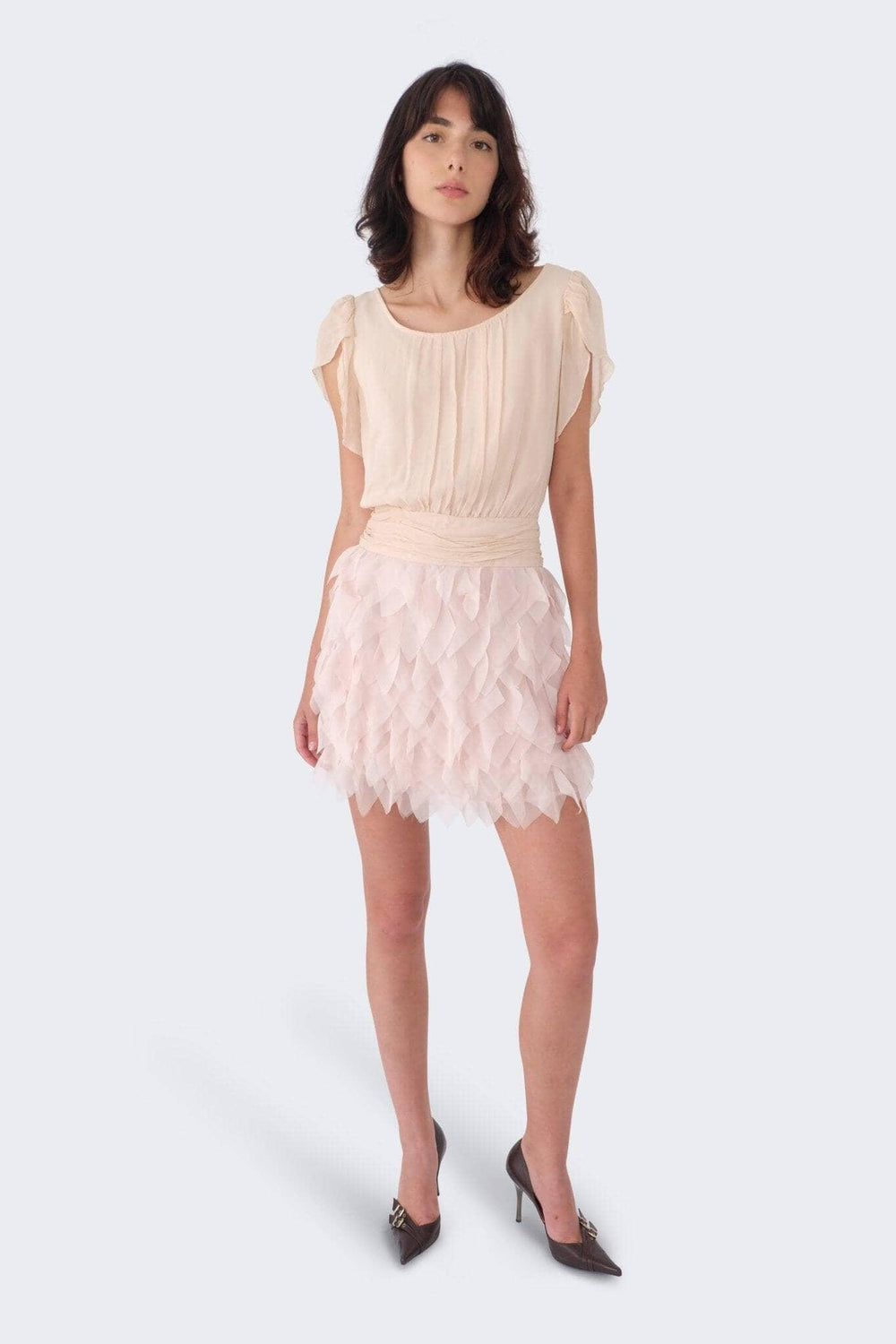 Peach Mini Dress - Volver